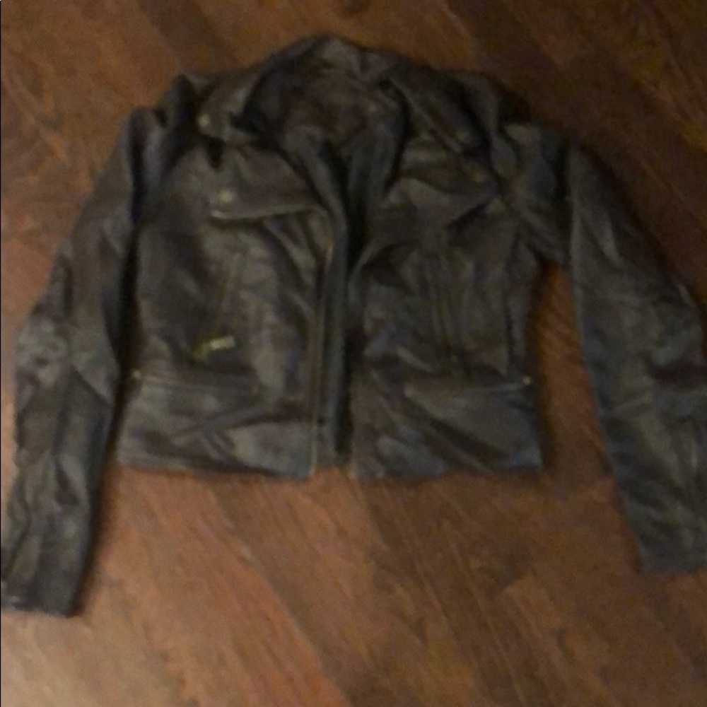 Faux leather jacket